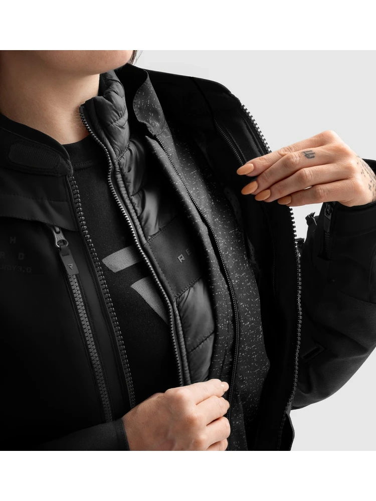 Kurtka motocyklowa damska tekstylna Rebelhorn Hardy 3.0 czarna