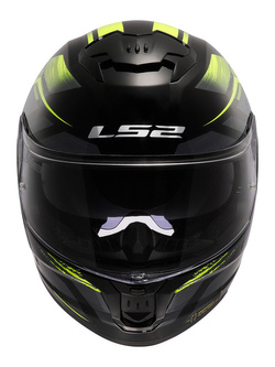 Kask integralny LS2 FF808 Stream II Fury czarno-żółty