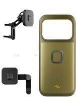 Zestaw na motocykl: etui Peak Design Mobile Gnar Case do smartfona Iphone 17 Pro z mocowaniem motocykla