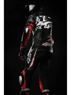 Kombinezon motocyklowy jednoczęściowy 4SR Racing Ultra Light Pista AR czarno-biało-czerwony