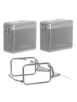 Zestaw: kufry boczne srebrne Zega Mundo + stelaże srebrne Touratech BMW R 1300 GS (23-) [poj.: 31+31l]