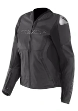 Kurtka motocyklowa damska skórzana Dainese Racing 5 [wersja perforowana] czarna