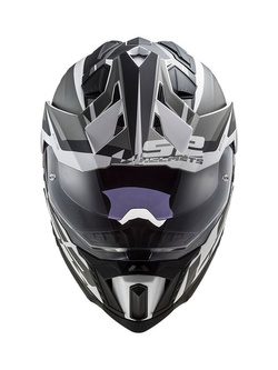 Kask integralny LS2 MX701 Explorer HPFC Alter matowy czarno-biały