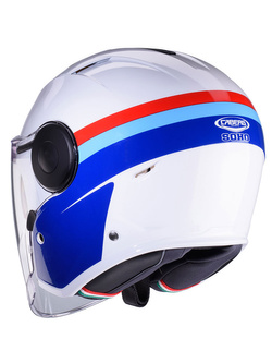 Kask otwarty Caberg Soho Zephyr biało-niebiesko-czerwony