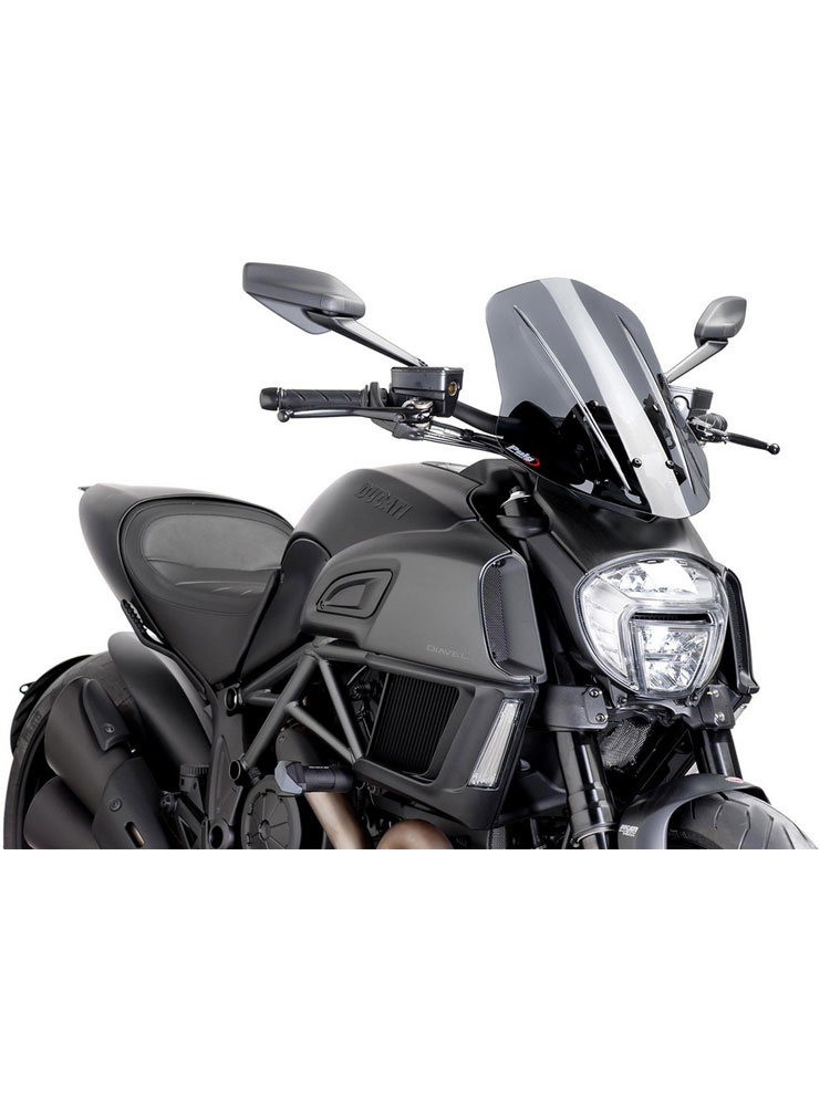 Owiewka PUIG Touring do Ducati Diavel (14-18) mocno przyciemniana