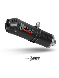 Pełny układ wydechowy (Oval) MIVV do Suzuki DL 650 V-Strom (07-11) carbon