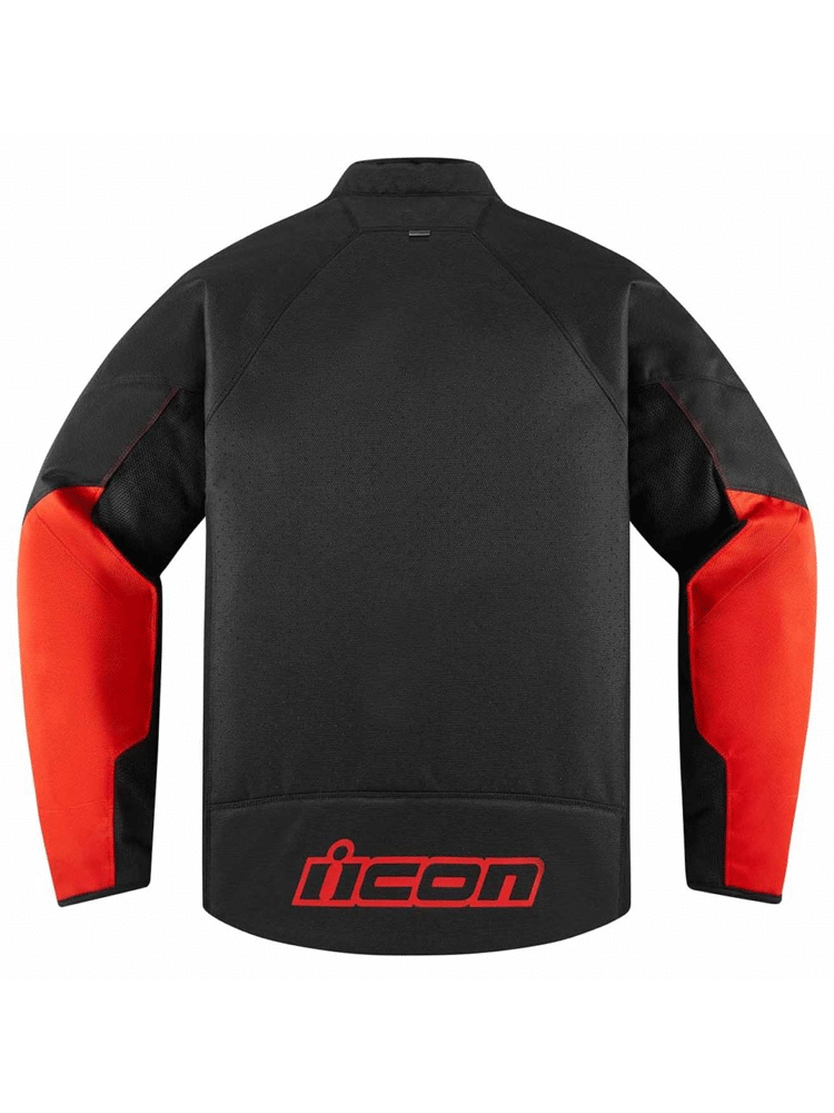 Kurtka motocyklowa tekstylna Icon Hooligan CE czarno-czerwona
