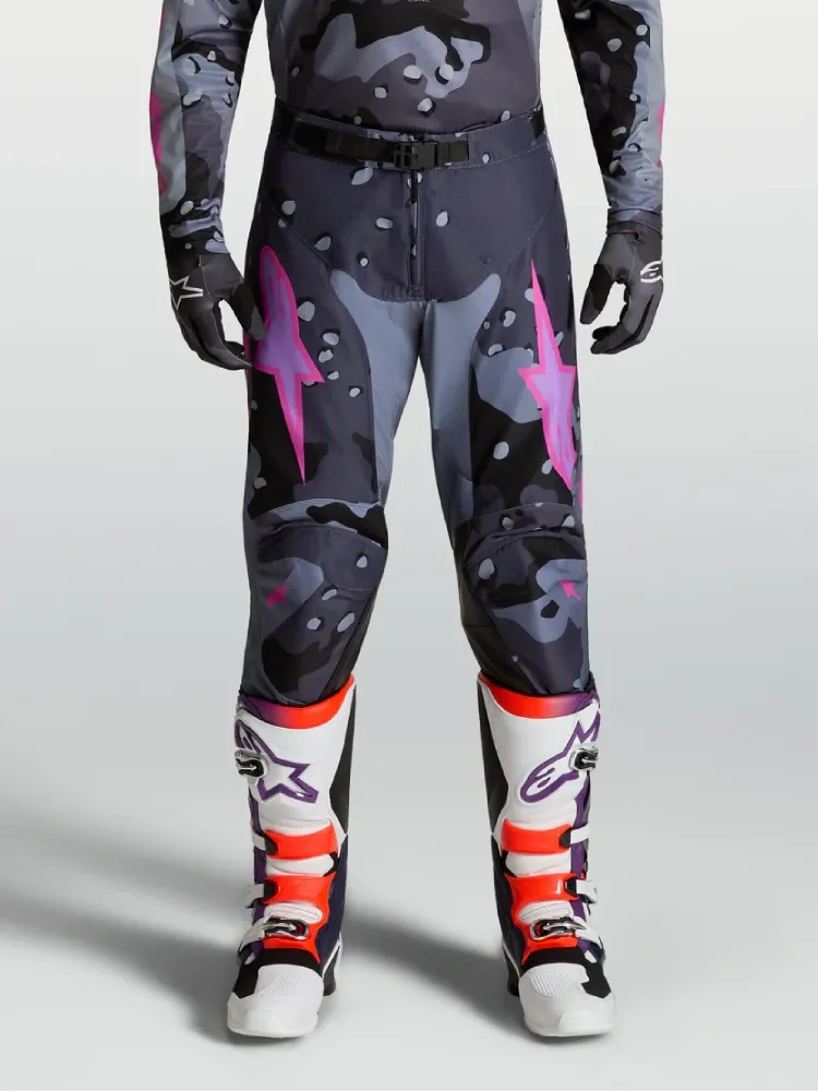 Spodnie cross Alpinestars MX Racer Lone szaro-fioletowe