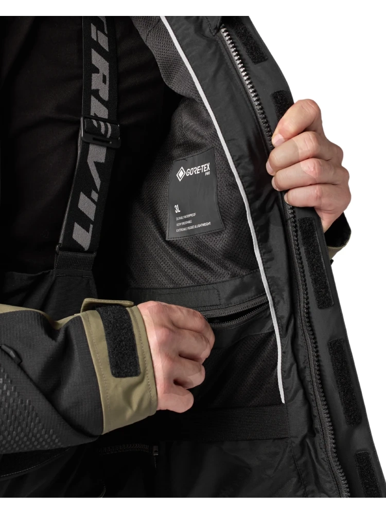 Kurtka motocyklowa tekstylna REV'IT! Dominator 3 GTX czarno-zielona