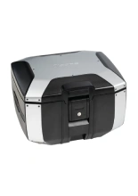 Kufer centralny plastikowy Hepco&Becker Xcore montowany na stelażu Smartrack czarno-srebrny (pojemność: 40 l)