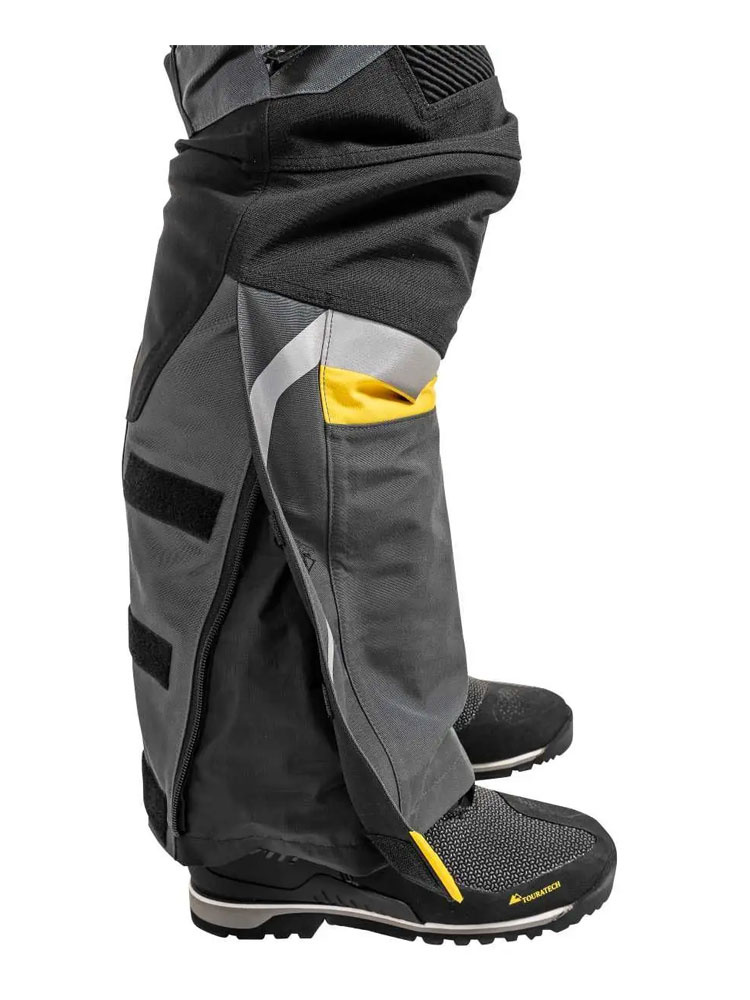 Spodnie motocyklowe tekstylne Touratech Companero Ultimate czarno-szaro-żółte