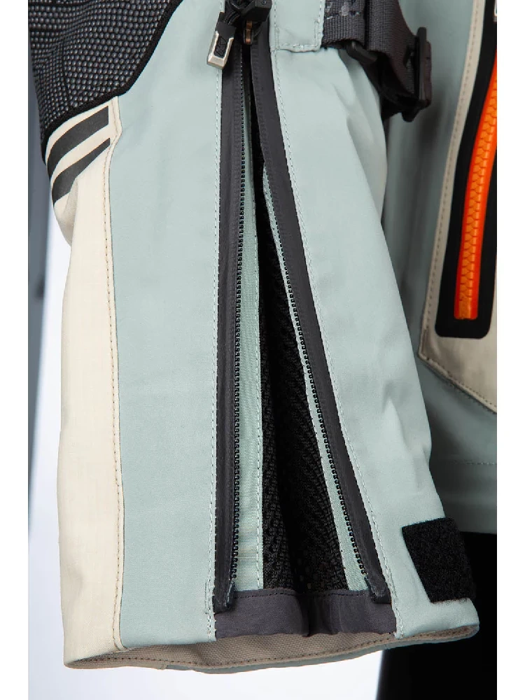 Kurtka motocyklowa tekstylna Klim Adventure Rally szaro-brązowa