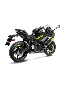 Pełny układ wydechowy LeoVince LV One Evo [Full-System, Stal nierdzewna + Carbon] do Kawasaki Ninja 650 (21-), Z 650 (21-) / RS (22-24), Versys 650 (21-24) srebrny