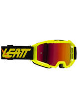 Gogle motocyklowe z lustrzaną czerwoną szybą Leatt Vizion 3.5 Iriz czarno-żółte
