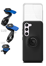 Zestaw rowerowy: etui na telefon Samsung Galaxy S23, wodoodporny pokrowiec oraz mocowanie Quad Lock