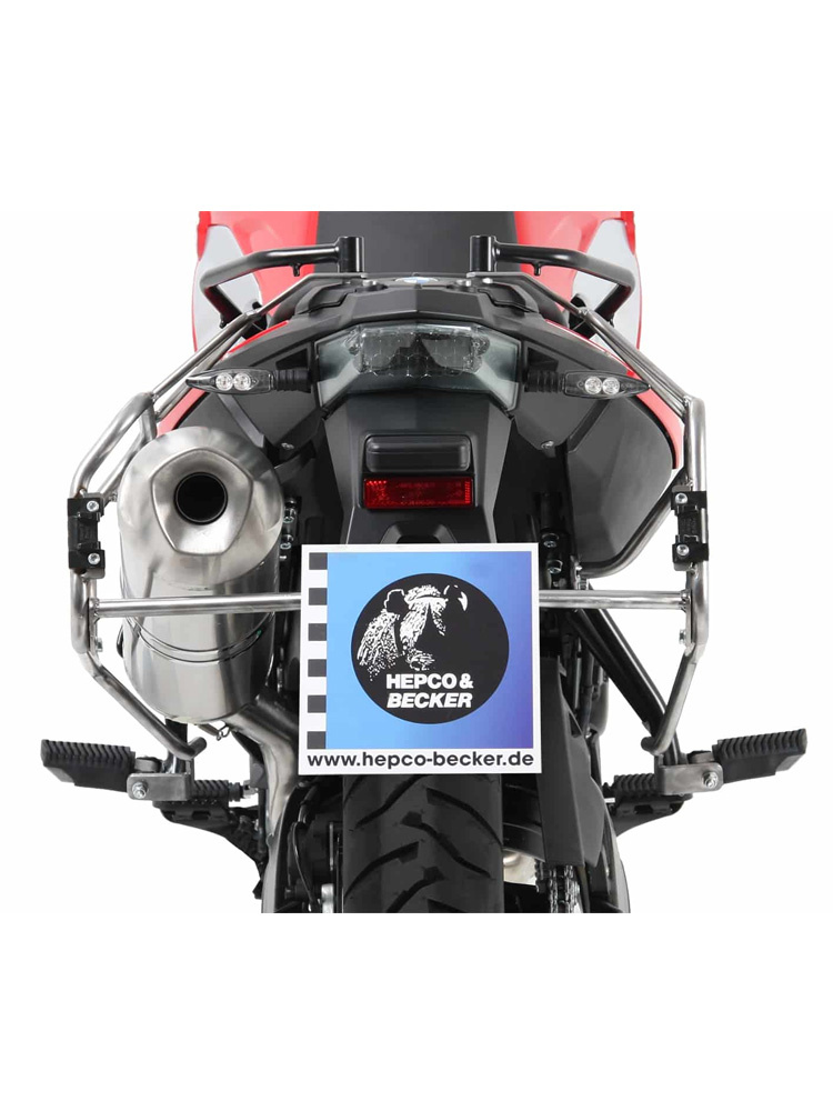 Stelaż kufrów bocznych Hepco&Becker Cutout Xplorer 40/37 BMW F 700 GS (12-17)/F 650 GS Twin (08-11) stal nierdzewna