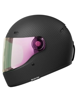 Kask integralny John Doe One Frozen Carbon czarny