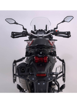 Zestaw: kufry boczne 37/45/38 + kufer centralny TRAX ADV + stelaże SW-MOTECH do motocykla Kawasaki KLR 650 / S (22-), czarne