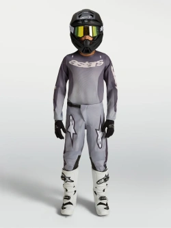 Bluza cross dziecięca Alpinestars MX Fluid Amber szara