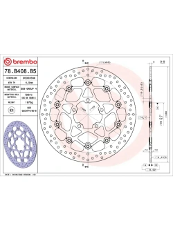 Tarcza Hamulcowa Brembo Serie Oro Floating Prime Line Kawasaki Ninja ZX-10R (19-20) [śr. 330 mm]