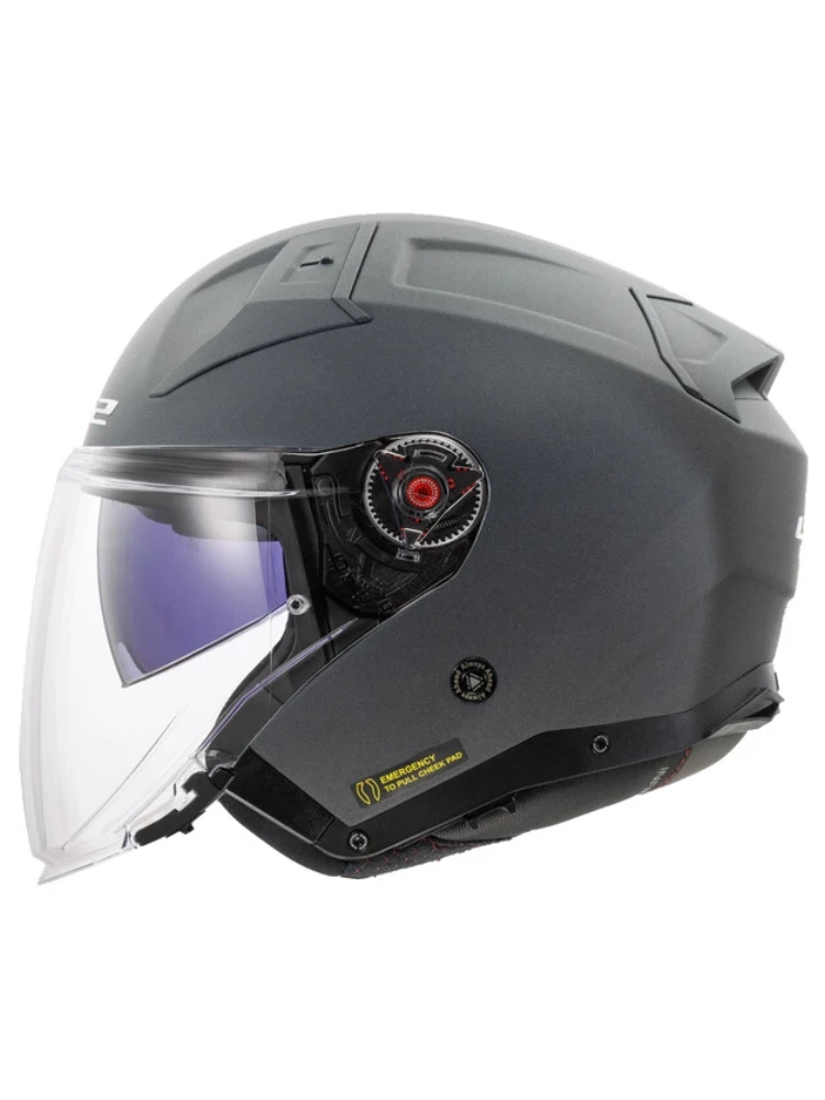 Kask otwarty LS2 OF603 Infinity II Solid ciemnoszary