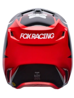 Kask enduro Fox V1 Frame czarno-biało-czerwony