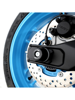 Slidery wahacza R&G Racing Yamaha MT-07 (25-) z rolkami APEX Cotton Reels czarne