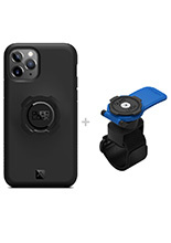 Zestaw: etui na telefon iPhone 11 Pro + uchwyt Quad Lock montowany za pomocą paska z szybkozłączką