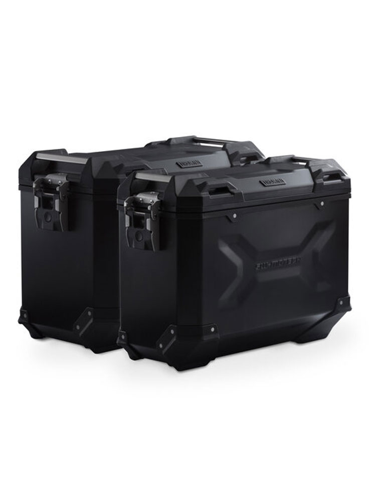 Zestaw: kufry boczne TRAX ADV + stelaże PRO 45/37 L Sw-Motech Honda X-ADV (20-) (pojemność 37 i 45 L) czarne