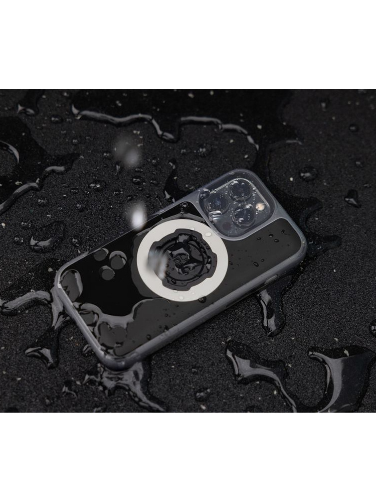 Zestaw na motocykl: etui MAG na telefon iPhone 12 / 12 Pro (magnetyczne) + wodoodporny pokrowiec MAG + mocowanie Quad Lock