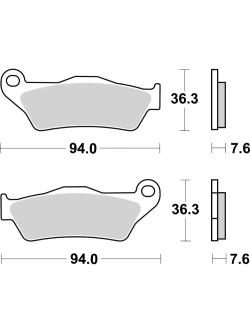 Klocki hamulcowe Brembo SX Gas Gas/ Husqvarna/ Kawasaki/ KTM (wybrane modele) [kpl. na 1 tarczę]
