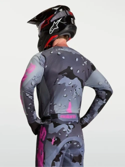 Bluza cross Alpinestars MX Racer Lone szaro-fioletowa