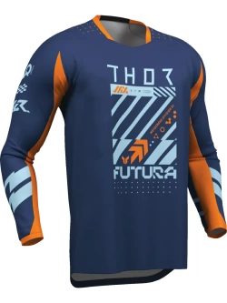 Bluza enduro Thor Launchmode Futura niebiesko-pomarańczowa