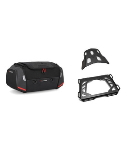 Zestaw: torba na tył Rackpack + stelaż Street-Rack SW-Motech BMW R1200 R/RS (14-18), R1250 R (18-25)/ RS (18-) [pojemność 32,0-42,0 l]