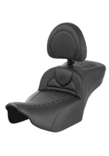 Kanapa motocyklowa dla kierowcy i pasażera z oparciem Saddlemen Roadsofa TR Extended Reach Harley Davidson Road Glide/ Street Glide (wybrane modele) (23-) czarna
