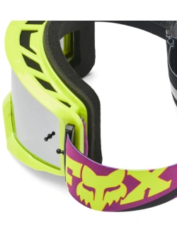 Gogle motocyklowe Fox Main Raid z przyciemnianą szybą, fioletowo-żółte
