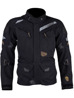 Kurtka motocyklowa tekstylna Leatt DriTour 7.5 Stealth czarno-szara