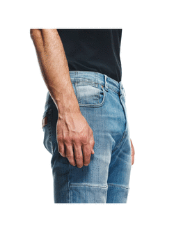 Jeansy motocyklowe Dainese Denim Stone Slim Tex niebieskie