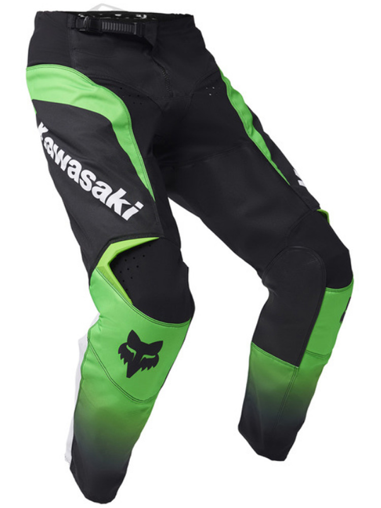 Spodnie cross Fox 180 Kawasaki czarno-zielone
