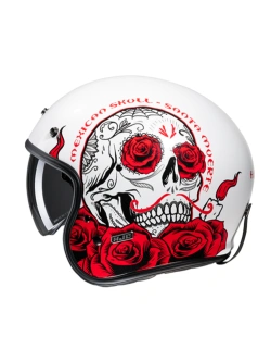 Kask otwarty HJC V31 Desto biało-czerwony