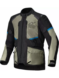 Kurtka motocyklowa tekstylna Alpinestars Andes Air Drystar® czarno-szaro-niebieska