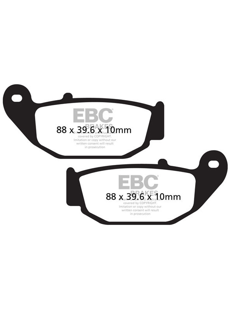 Klocki hamulcowe motocyklowe EBC FA629R do Hondy CRF 250 LD (13-15)/ ME Supermoto (14-15) [kpl. na 1 tarczę]