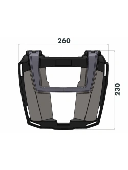 Stelaż pod kufer centralny Hepco&Becker Easyrack Suzuki GSX-8T (25-) czarny