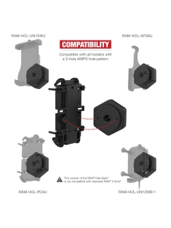 Klamra zaciskowa RAM Tough-Claw z adapterem tłumiącym wibracje