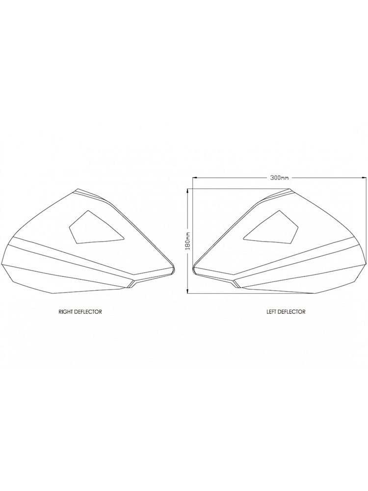 Deflektory boczne górne owiewki Puig BMW (wybrane modele) mocno przyciemniane