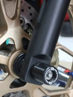 Slidery przedniego zawieszenia R&G do Yamaha R25 (14-)/ MT-25 (15-)/ R3 (15-)/ MT-03 (16-) czarne