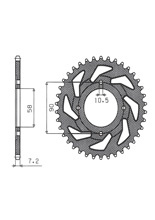 Zębatka tylna SUNSTAR 269 42 Honda, Daelim (wybrane modele)