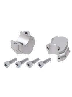 Podwyższenie kierownicy Hepco&Becker BMW F 800 GS (08-18) [30 mm w górę, 15 mm w tył] srebrne