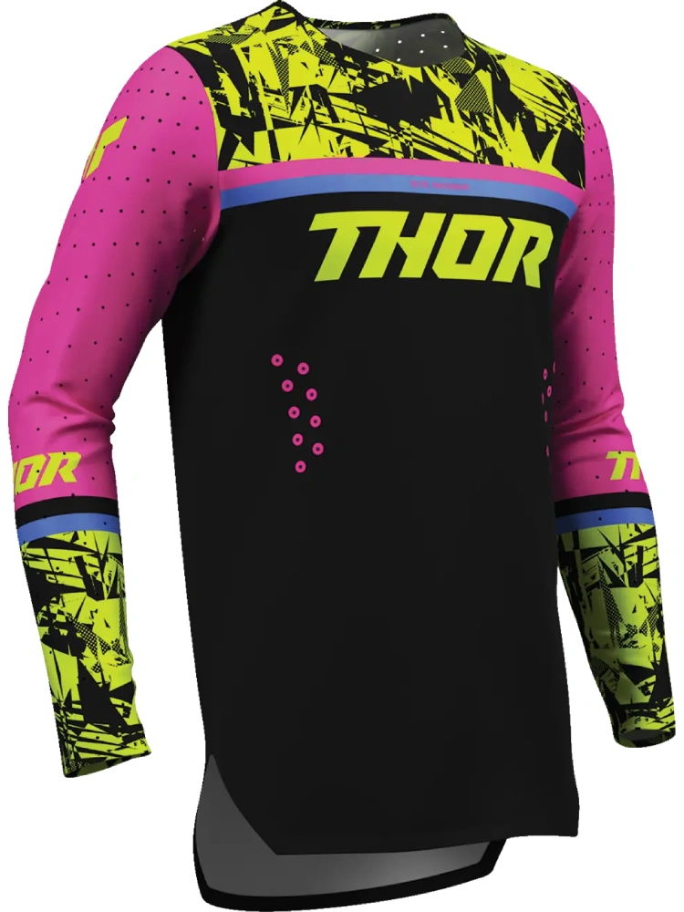 Bluza enduro dziecięca Thor Sportmode Punkd czarno-różowa