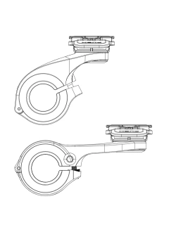 Uchwyt rowerowy Quad Lock Out Front mocowany na kierownicy 